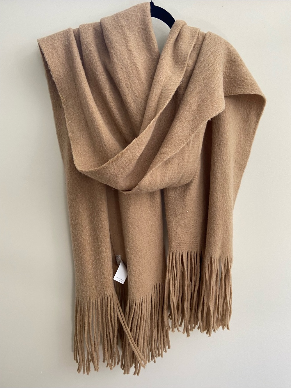 Free People Cozy Oversized Scarf in Warm Beige